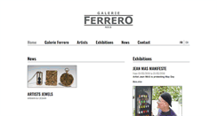 Desktop Screenshot of galerieferrero.com