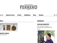 Tablet Screenshot of galerieferrero.com